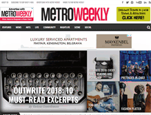 Tablet Screenshot of metroweekly.com